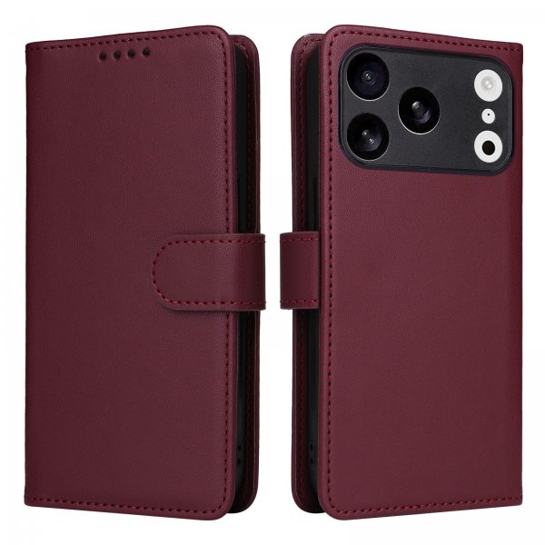 Betopnice iPhone 17 Pro Fodral med Löstagbart Skal 005 Röd