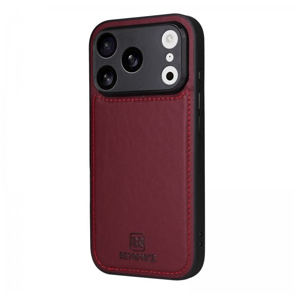 Betopnice iPhone 17 Pro Fodral med Löstagbart Skal 005 Röd