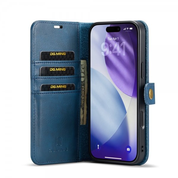 Dg.Ming iPhone 17 Pro Fodral med Löstagbart Skal Blå