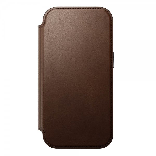 Nomad iPhone 17 Pro Fodral Modern Leather Folio Brun