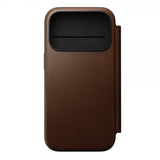 Nomad iPhone 17 Pro Fodral Modern Leather Folio Brun