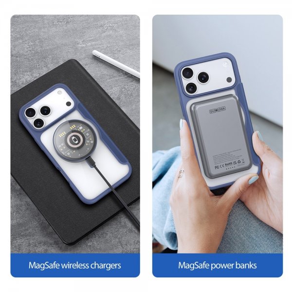 Dux Ducis iPhone 17 Pro Fodral Skin X Pro Series MagSafe Blå