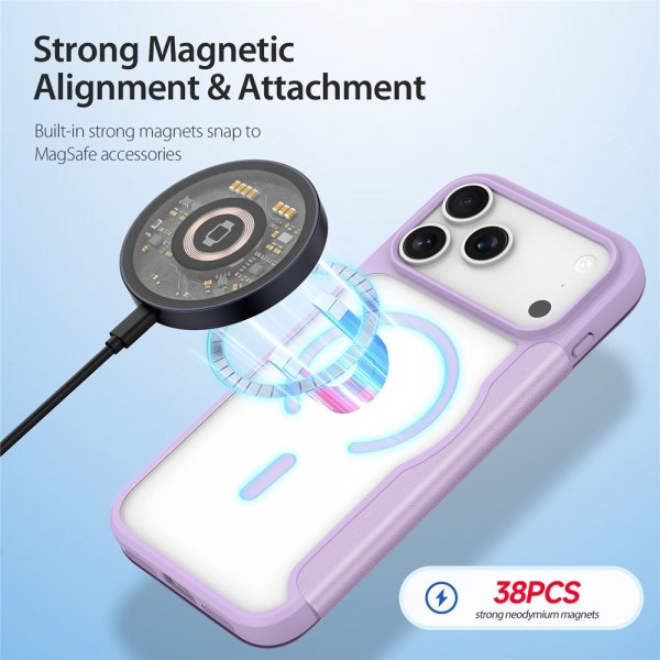 Dux Ducis iPhone 17 Pro Fodral Skin X Pro Series MagSafe Lila