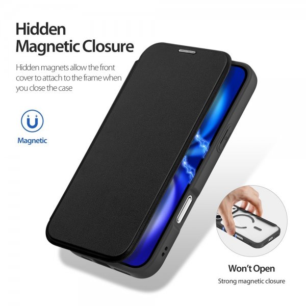 Dux Ducis iPhone 17 Pro Fodral Skin X Pro Series MagSafe Svart