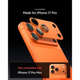 Spigen iPhone 17 Pro Kameraskydd Glas.tR EZ Fit Optik Pro XL Orange