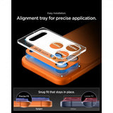 Spigen iPhone 17 Pro Kameraskydd Glas.tR EZ Fit Optik Pro XL Orange