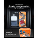 Spigen iPhone 17 Pro Kameraskydd Glas.tR EZ Fit Optik Pro XL Orange