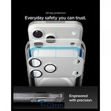 Spigen iPhone 17 Pro Kameraskydd Glas.tR EZ Fit Optik Pro XL Silver