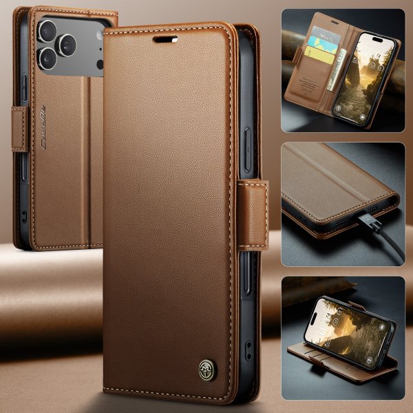 CaseMe iPhone 17 Pro Max Fodral 023 Series Brun