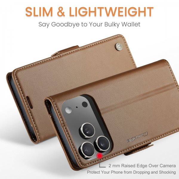CaseMe iPhone 17 Pro Max Fodral 023 Series Brun