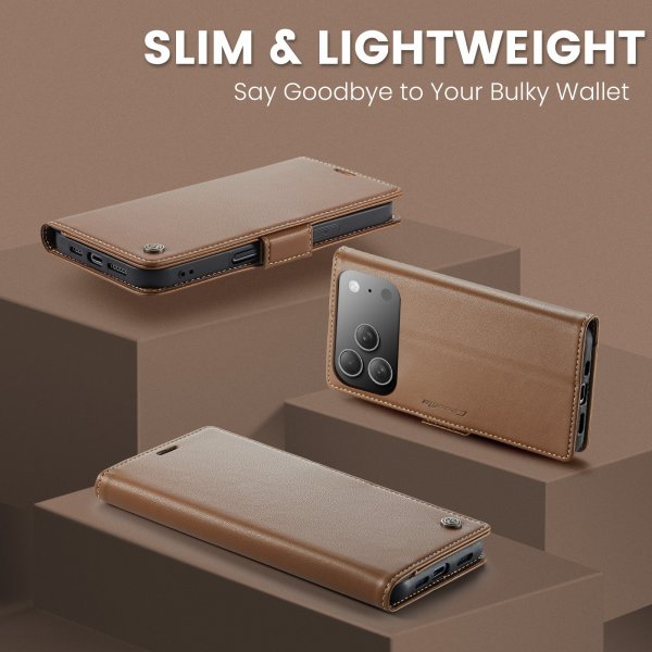 CaseMe iPhone 17 Pro Max Fodral 023 Series Brun
