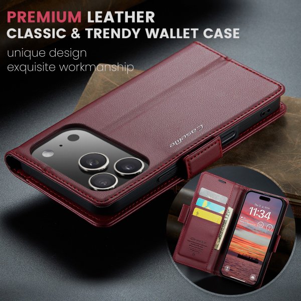 CaseMe iPhone 17 Pro Max Fodral 023 Series Röd