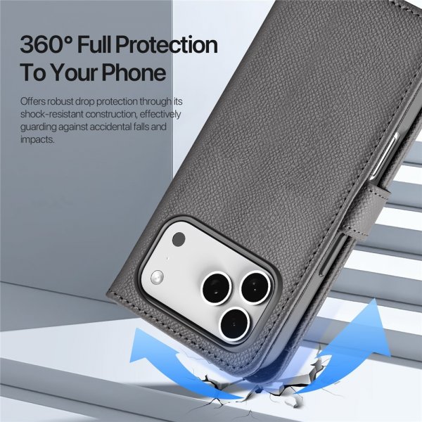 Dux Ducis iPhone 17 Pro Max Fodral 2-i-1 Lawa Series MagSafe Grå