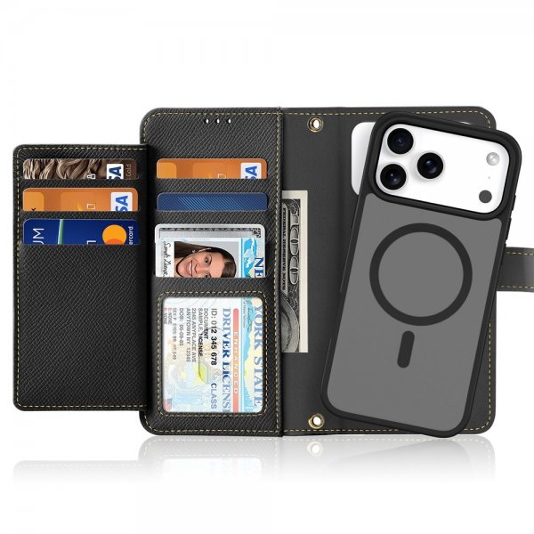 Dux Ducis iPhone 17 Pro Max Fodral 2-i-1 Lawa Series MagSafe Svart