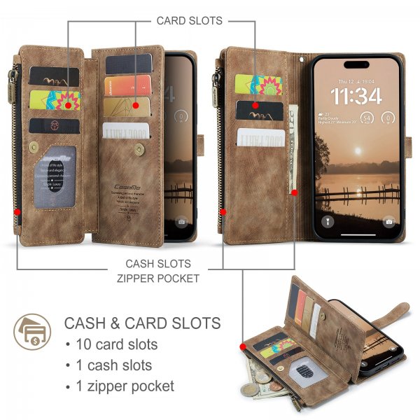 CaseMe iPhone 17 Pro Max Fodral C30 Series Brun