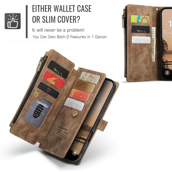 CaseMe iPhone 17 Pro Max Fodral C30 Series Brun