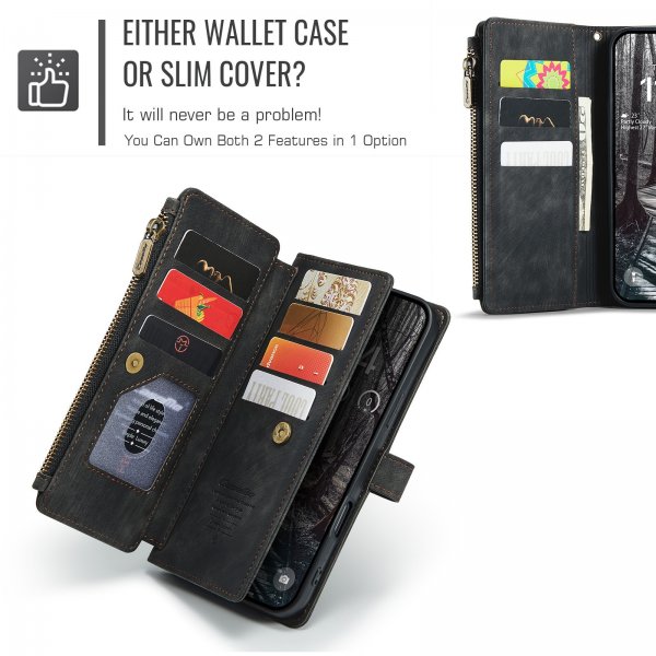 CaseMe iPhone 17 Pro Max Fodral C30 Series Svart