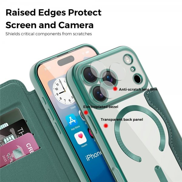 iPhone 17 Pro Max Fodral MagSafe Grön