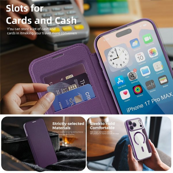 iPhone 17 Pro Max Fodral MagSafe Lila