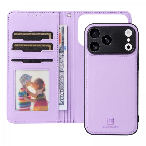 Betopnice iPhone 17 Pro Max Fodral med Löstagbart Skal 005 Lila