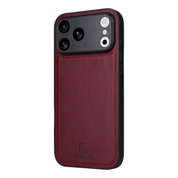 Betopnice iPhone 17 Pro Max Fodral med Löstagbart Skal 005 Röd