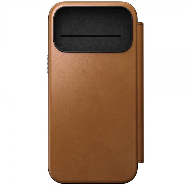Nomad iPhone 17 Pro Max Fodral Modern Leather Folio English Tan