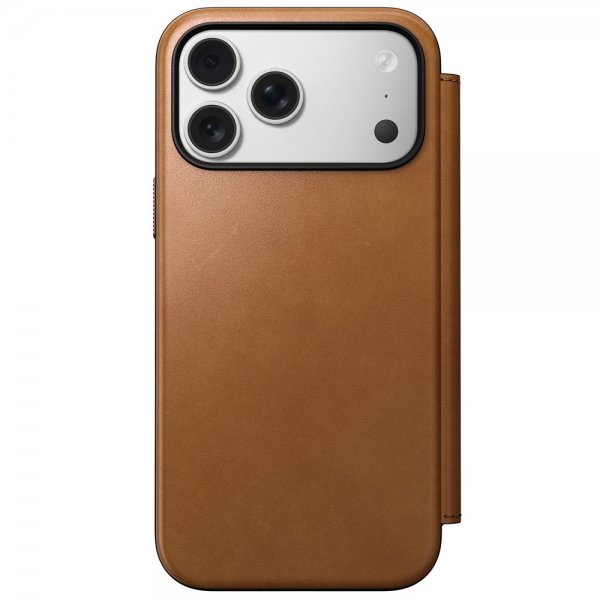 Nomad iPhone 17 Pro Max Fodral Modern Leather Folio English Tan
