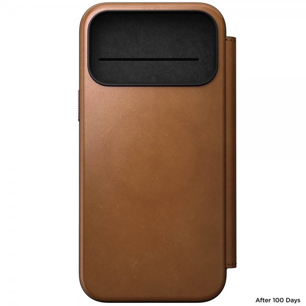 Nomad iPhone 17 Pro Max Fodral Modern Leather Folio English Tan