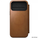 Nomad iPhone 17 Pro Max Fodral Modern Leather Folio English Tan