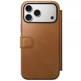 Nomad iPhone 17 Pro Max Fodral Modern Leather Folio English Tan