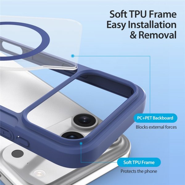 Dux Ducis iPhone 17 Pro Max Fodral Skin X Pro Series MagSafe Blå