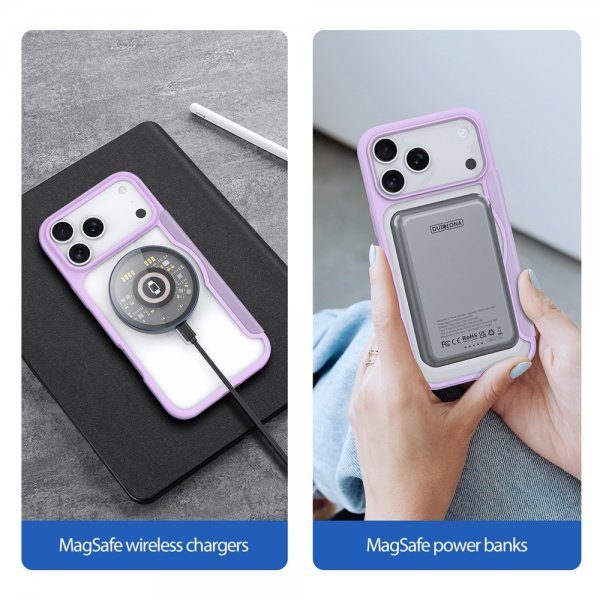 Dux Ducis iPhone 17 Pro Max Fodral Skin X Pro Series MagSafe Lila