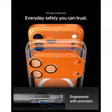Spigen iPhone 17 Pro Max Kameraskydd Glas.tR EZ Fit Optik Pro XL Orange