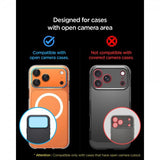 Spigen iPhone 17 Pro Max Kameraskydd Glas.tR EZ Fit Optik Pro XL Orange
