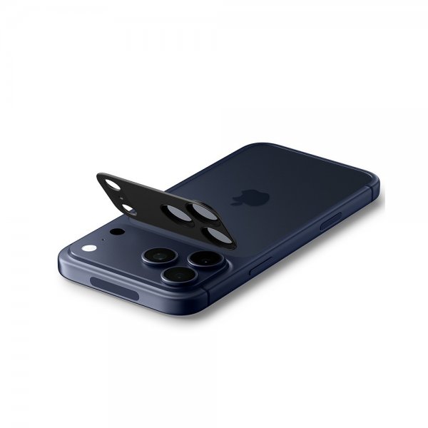Spigen iPhone 17 Pro Max Kameraskydd Glas.tR EZ Fit Optik Pro XL Svart