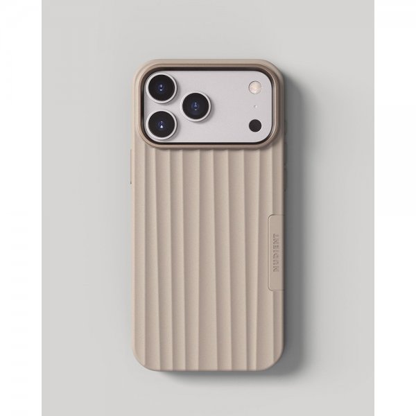 Nudient iPhone 17 Pro Max Skal Bold Case MagSafe Linen Beige