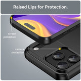 iPhone 17 Pro Max Skal Borstad Kolfibertextur Svart