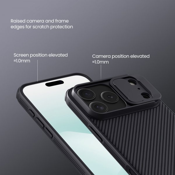 Nillkin iPhone 17 Pro Max Skal CamShield Pro Svart