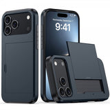 iPhone 17 Pro Max Skal Card Slide Blå