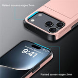 iPhone 17 Pro Max Skal Card Slide Roseguld