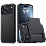 iPhone 17 Pro Max Skal Card Slide Svart