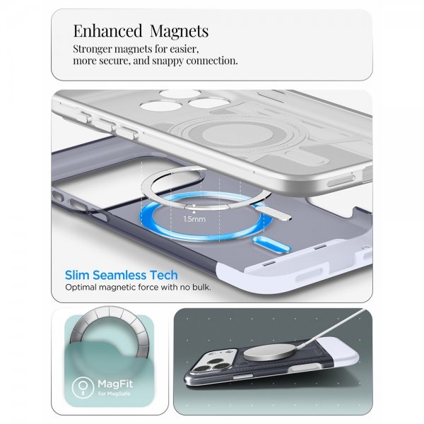 Spigen iPhone 17 Pro Max Skal Classic C1 MagFit Graphite