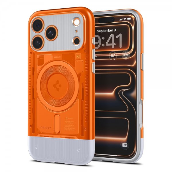 Spigen iPhone 17 Pro Max Skal Classic C1 MagFit Tangerine