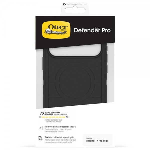 Otterbox iPhone 17 Pro Max Skal Defender Pro MagSafe Svart