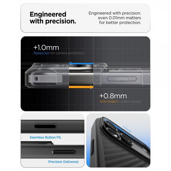 Spigen iPhone 17 Pro Max Skal Enzo Aramid T MagFit Svart