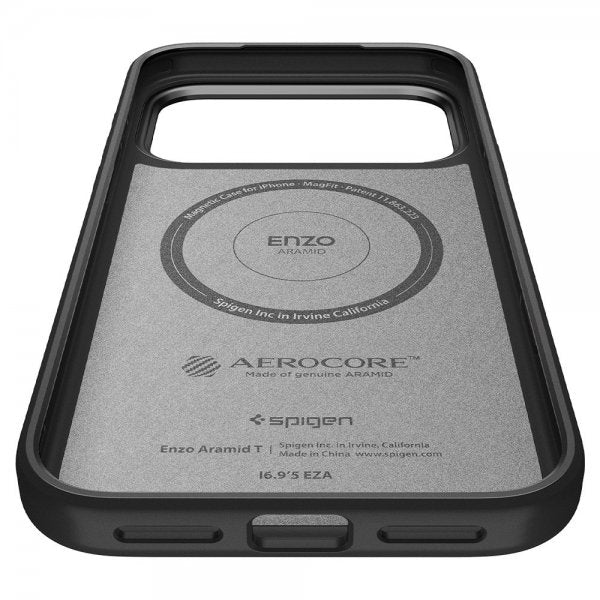Spigen iPhone 17 Pro Max Skal Enzo Aramid T MagFit Svart