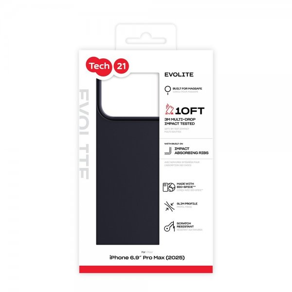 Tech21 iPhone 17 Pro Max Skal EvoLite MagSafe Svart