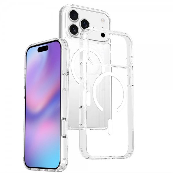 Nordic Covers iPhone 17 Pro Max Skal Feather Series MagSafe Transparent