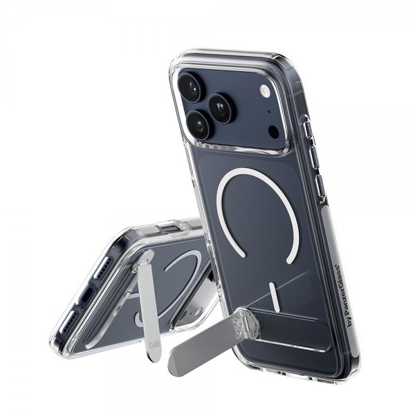 CARE by PanzerGlass iPhone 17 Pro Max Skal Kickstand MagSafe Transparent