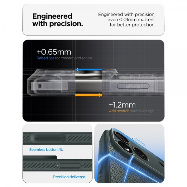 Spigen iPhone 17 Pro Max Skal Liquid Air Abyss Green